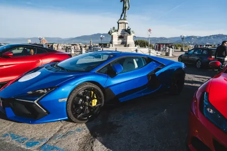 Lamborghini Revuelto rental florence tour