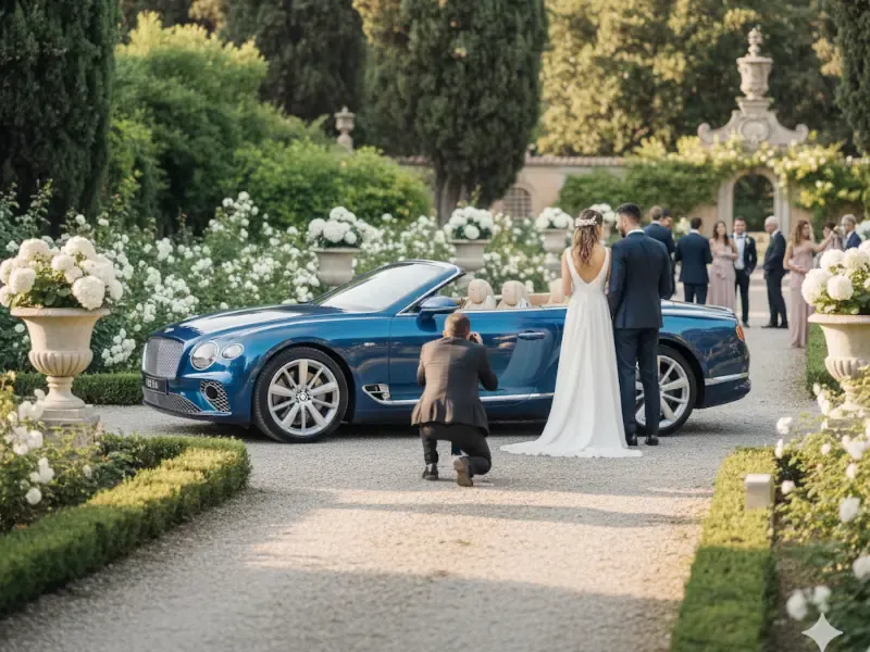 supercar for photos at ceremonies and weddings