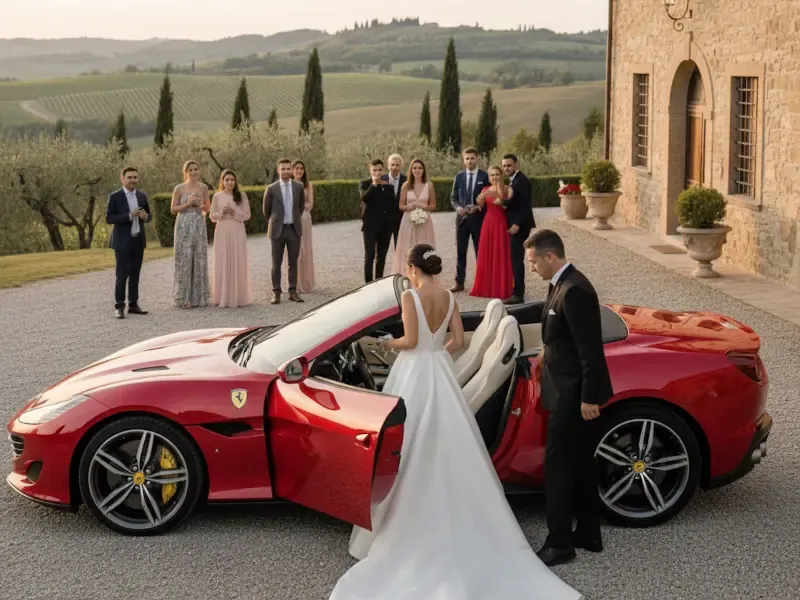 weddings ceremonies Ferrari event rentals